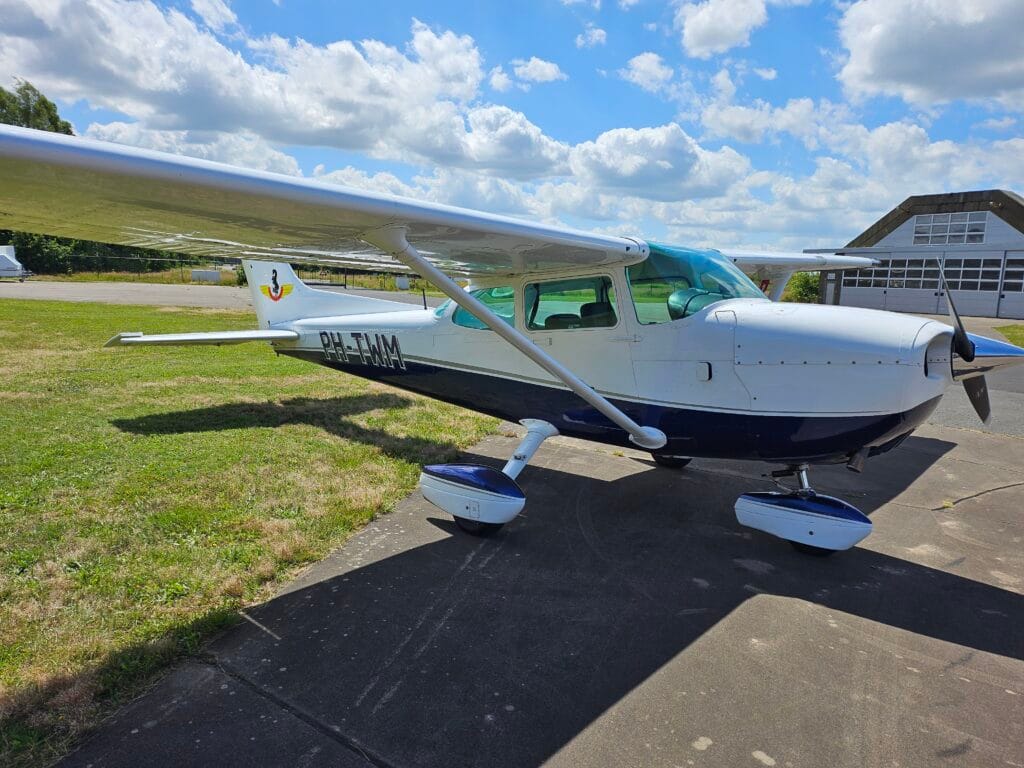 Cessna PH-TWM parked at the airfield